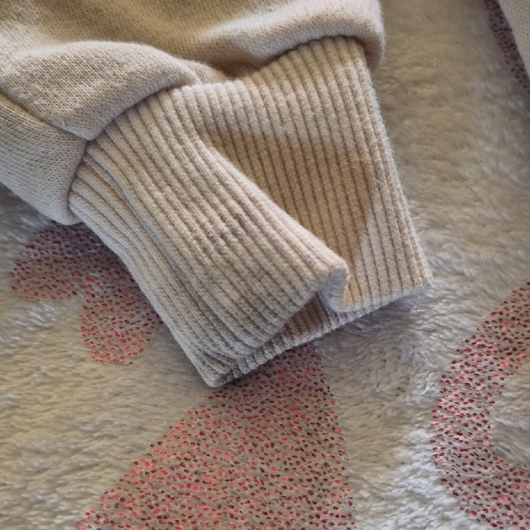 Nike Pink and Cream Velour Kids' Hoodie Set - Picture 3 of 8